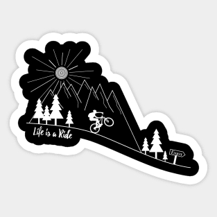 mountain bike cycling cyclist mountain biker bicycle mtb gift Sticker